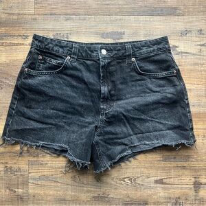 ASOS Petite Women’s High Rise Black Denim Jean Shorts Size 10P